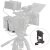 SmallRig 6273 - obrotowa płytka montażowa do akumulatora V-Mount (obustronny, 2x mocowanie V-Lock) z zaciskiem na 2x pręt 15mm - przykład użycia